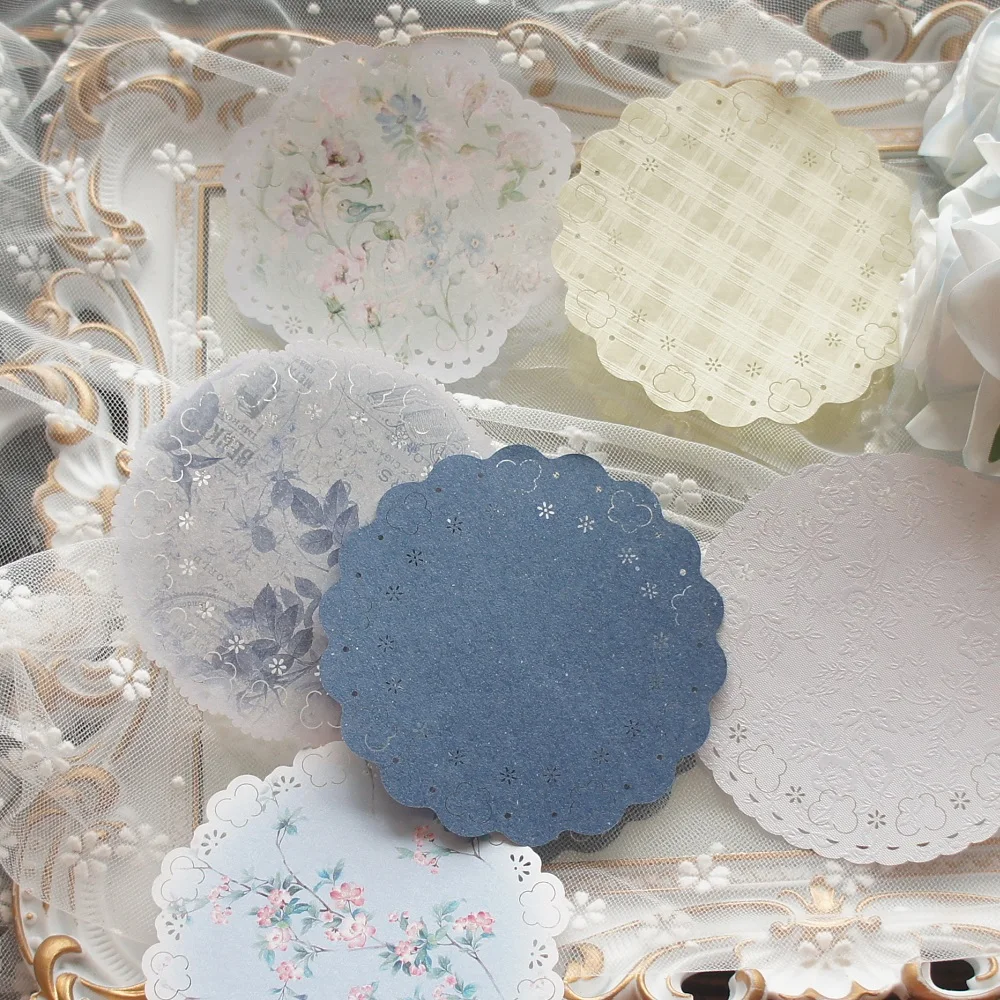 10 Sheet Lace Round Pink Yellow Blue Calico Design Craft Paper Gift Tag Gift Decoration Scrapbooking DIY Background Use 
10 Sheet Lace Round Pink Yellow Blue Calico Design Craft Paper Gift Tag Gift Decoration Scrapbooking DIY Background Use