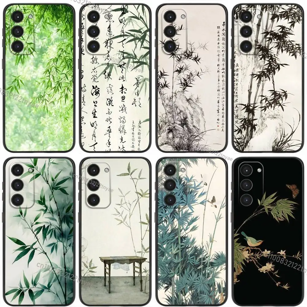 Chinese Style Bamboo Elegant Phone Case For Samsung Galaxy A20,21s,22,31,32,52,53,72,73,80,91 Soft Liquid Silicone Black Cover
Chinese Style Bamboo Elegant Phone Case For Samsung Galaxy A20,21s,22,31,32,52,53,72,73,80,91 Soft Liquid Silicone Black Cover
