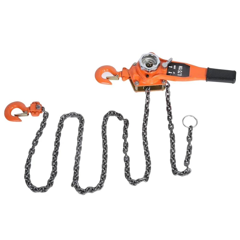 Chain Block Lever Hoist Pulley Lifting 0.75t Color Chain Block Hoist Ratchet Hoist Ratchet Lever Pulley Lifting 3meters
Chain Block Lever Hoist Pulley Lifting 0.75t Color Chain Block Hoist Ratchet Hoist Ratchet Lever Pulley Lifting 3meters
