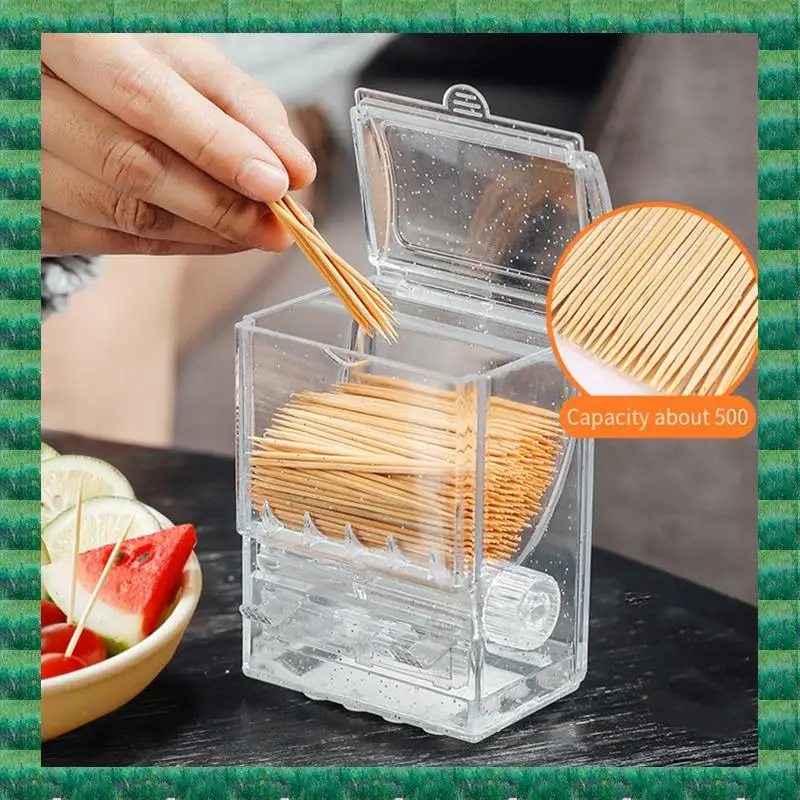 B76A Toothpick Dispenser Clear Knob Switch Toothpick Holder Rack Stand For Table Home Transparent Plastic 2 PCS
B76A Toothpick Dispenser Clear Knob Switch Toothpick Holder Rack Stand For Table Home Transparent Plastic 2 PCS