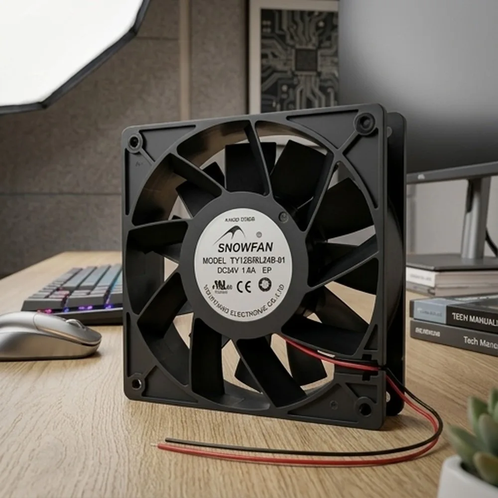 For SNOWFAN YY12038L24B 12038 DC24V 1.6A 12CM 2-wire Inverter Cooling Fan
For SNOWFAN YY12038L24B 12038 DC24V 1.6A 12CM 2-wire Inverter Cooling Fan
