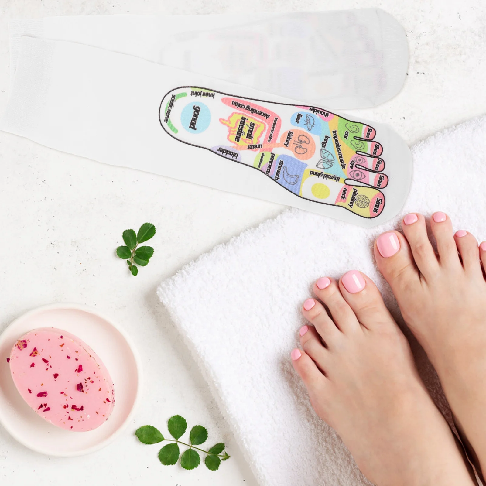 1 set 1 Set Foot Reflexology Socks With Massage Wand Acupressure Points Cotton Breathable Anti-Slip For Relief
1 set 1 Set Foot Reflexology Socks With Massage Wand Acupressure Points Cotton Breathable Anti-Slip For Relief