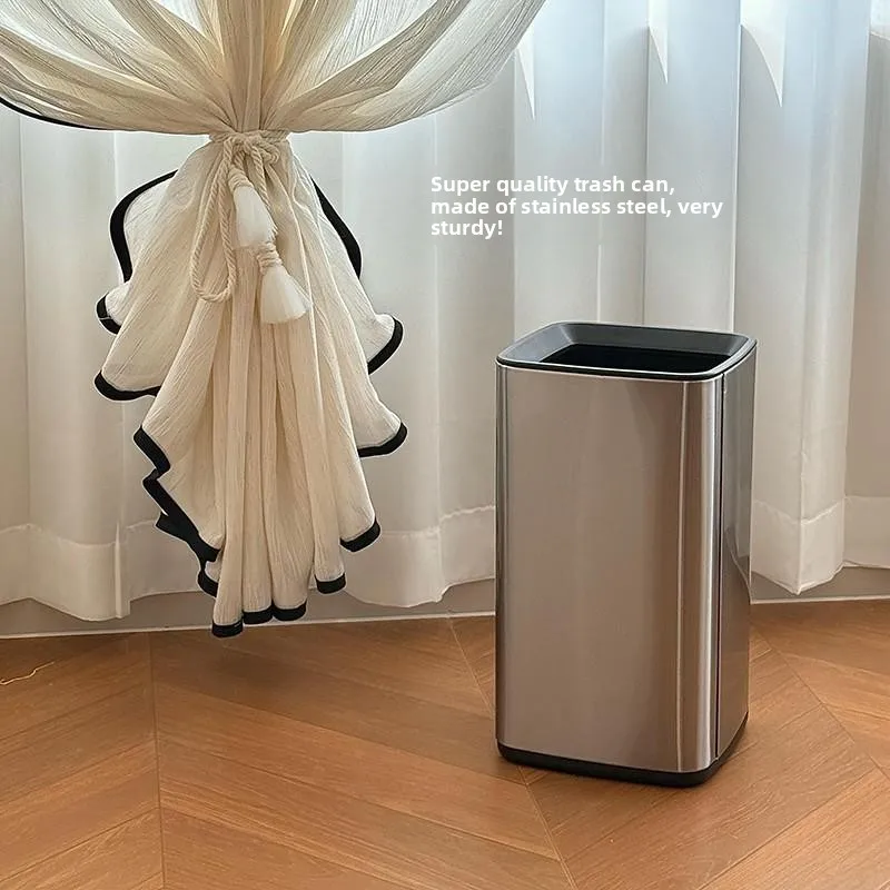 Stainl Steel Large Capaci Square Garbage Can mat Sle Luxury High Value Home Use Kitchen Living Room Tra Can
Stainl Steel Large Capaci Square Garbage Can mat Sle Luxury High Value Home Use Kitchen Living Room Tra Can