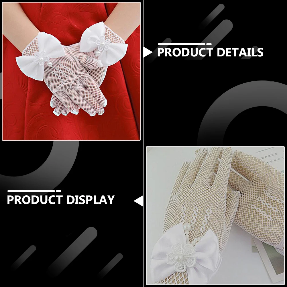 White Kids Girls Lace Gloves Dress Up Practical Accessories Performance Ballet Costumes Durable Elegant Safe Comfortable Gloves
White Kids Girls Lace Gloves Dress Up Practical Accessories Performance Ballet Costumes Durable Elegant Safe Comfortable Gloves