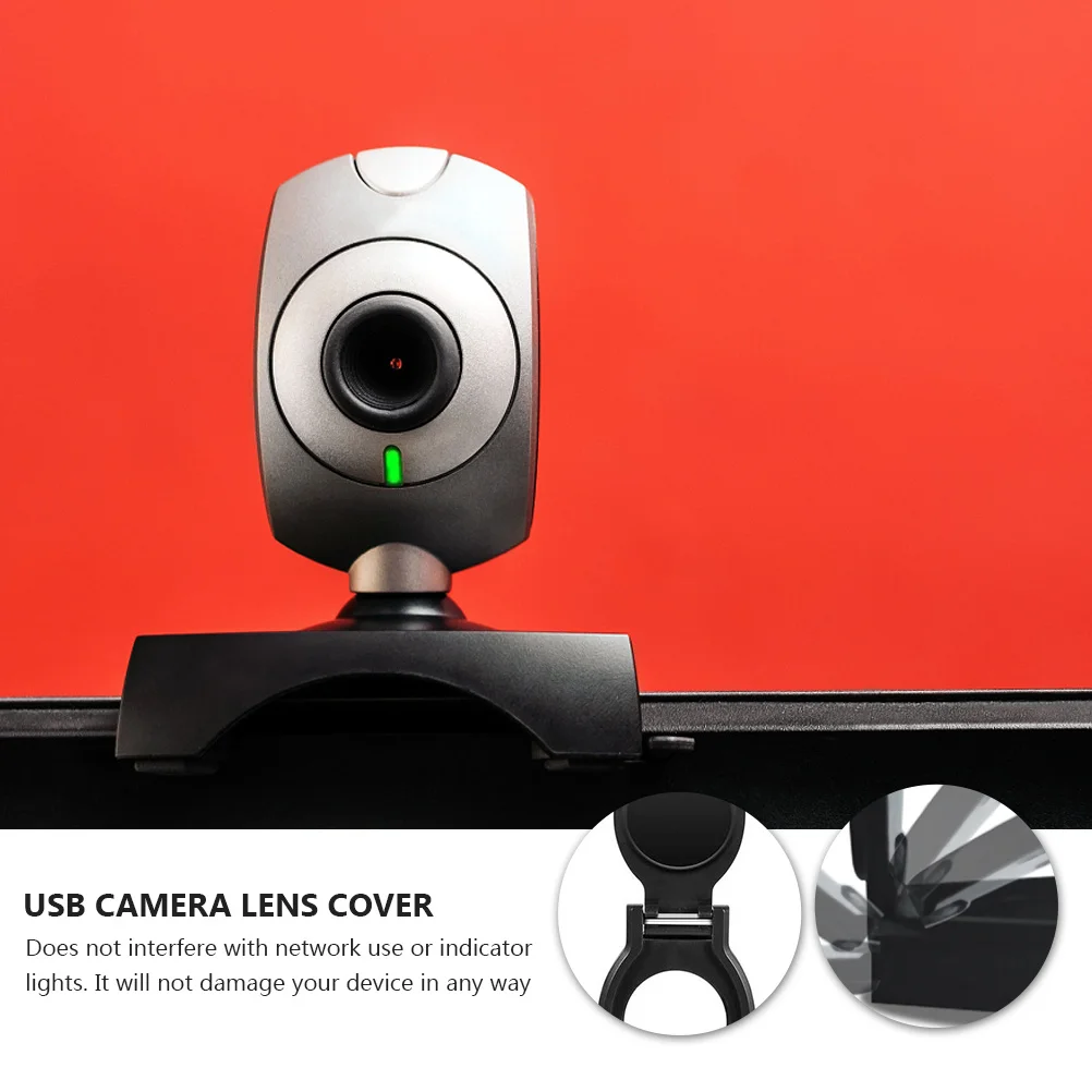 1Set Lens Cover Webcam Accessory Black Guard No with Network Indicator Lens Cover