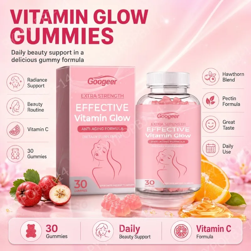 Googeer Vitamin C Gummies with Hawthorn Extract Antioxidant Support for Daily Beauty Routine 30 Gummies
Googeer Vitamin C Gummies with Hawthorn Extract Antioxidant Support for Daily Beauty Routine 30 Gummies