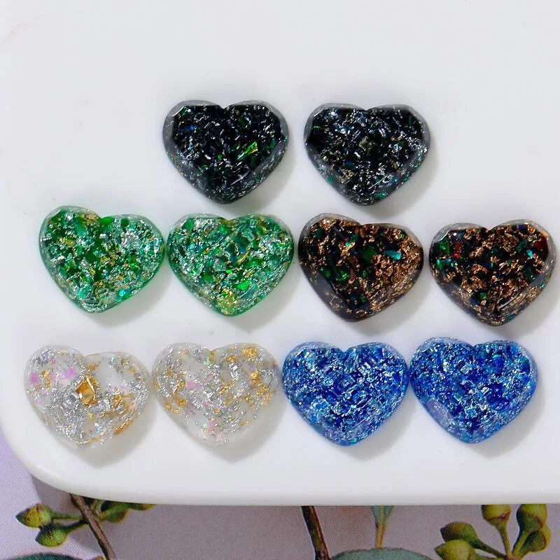 Poweder Shiny Starry Heart Resin Buttons Cabochon 10pcs Flatback for DIY Decoration Accessories Wholesale Ornament Bulk Supplier
Poweder Shiny Starry Heart Resin Buttons Cabochon 10pcs Flatback for DIY Decoration Accessories Wholesale Ornament Bulk Supplier
