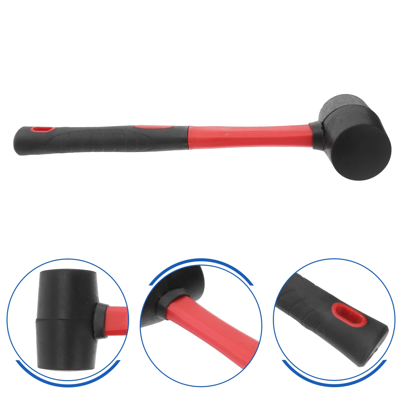 Rubber Hammer 16 Oz Small Mallet Tool Installation Hammers Replacement Flooring High Quality Fiber Handle Two Color Stable
Rubber Hammer 16 Oz Small Mallet Tool Installation Hammers Replacement Flooring High Quality Fiber Handle Two Color Stable