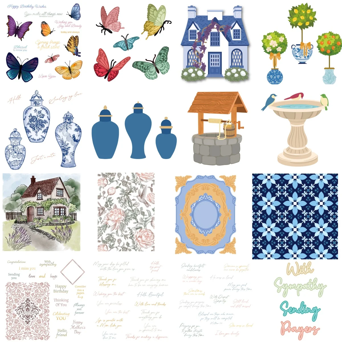 Garden Butterfly Wishing Well Cottage Ginger Jar Letter Metal Cutting Dies Clear Stamps Stencil DIY Scrapbook Card Craft 2025
Garden Butterfly Wishing Well Cottage Ginger Jar Letter Metal Cutting Dies Clear Stamps Stencil DIY Scrapbook Card Craft 2025