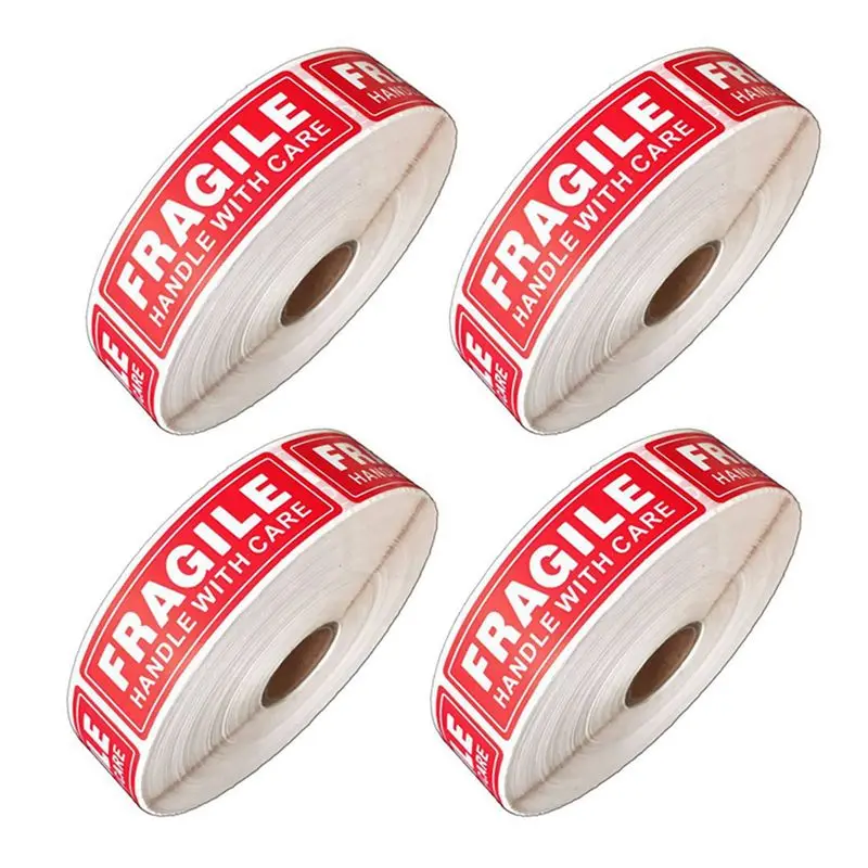 ABJI-4 Roll/500Pcs Fragile Stickers - Fragile Handle With Care Labels - For Moving, Shipping, Mailing
ABJI-4 Roll/500Pcs Fragile Stickers - Fragile Handle With Care Labels - For Moving, Shipping, Mailing