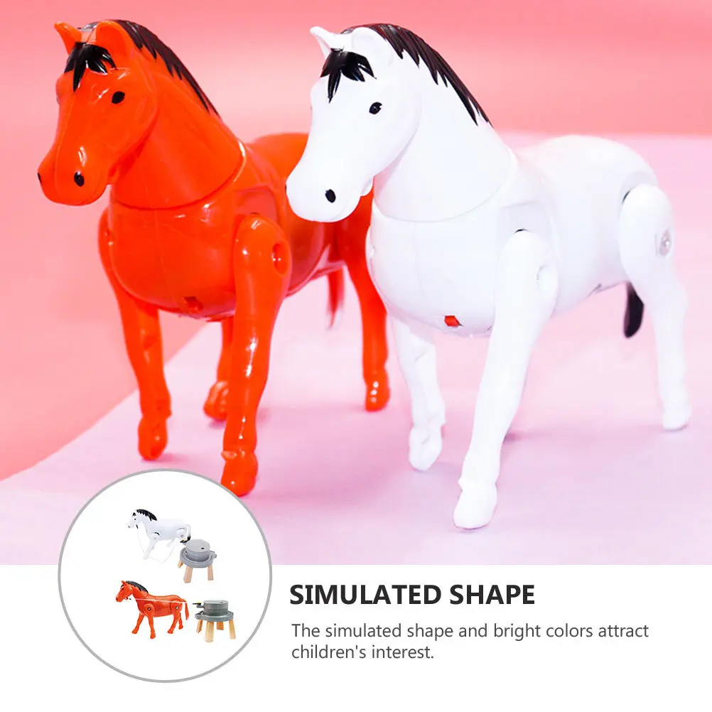 2Pcs Rotating Horse Mill Creative Kids Playing Gift Random Color Educational Interactive Simulation Cartoon Children Plaything
2Pcs Rotating Horse Mill Creative Kids Playing Gift Random Color Educational Interactive Simulation Cartoon Children Plaything