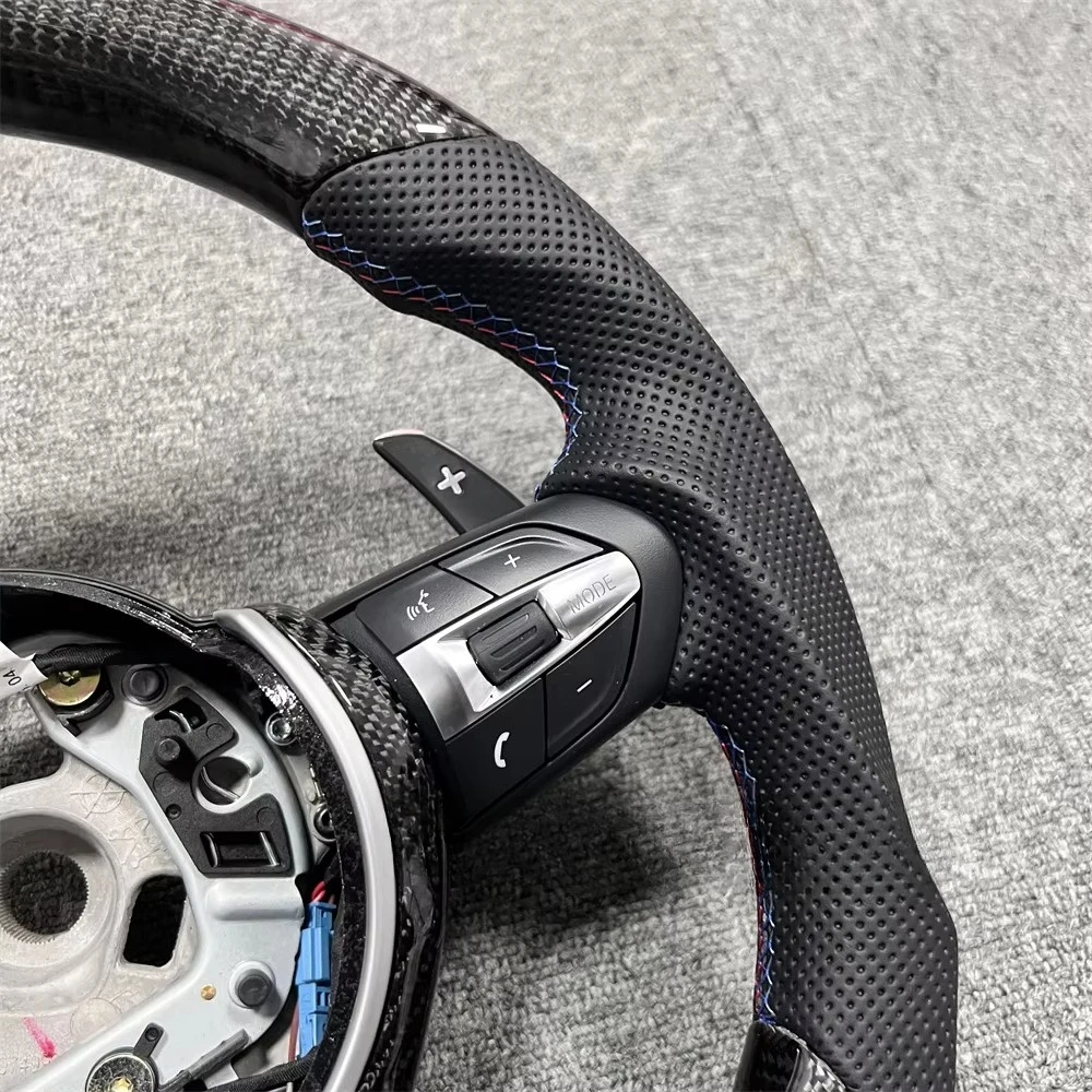 Real Carbon Fiber Steering Wheel Replacement for BMW M3 M5 3 Series 5 Series F10 F20 F30 F31 F32 Automotive Sport Real Leather
Real Carbon Fiber Steering Wheel Replacement for BMW M3 M5 3 Series 5 Series F10 F20 F30 F31 F32 Automotive Sport Real Leather