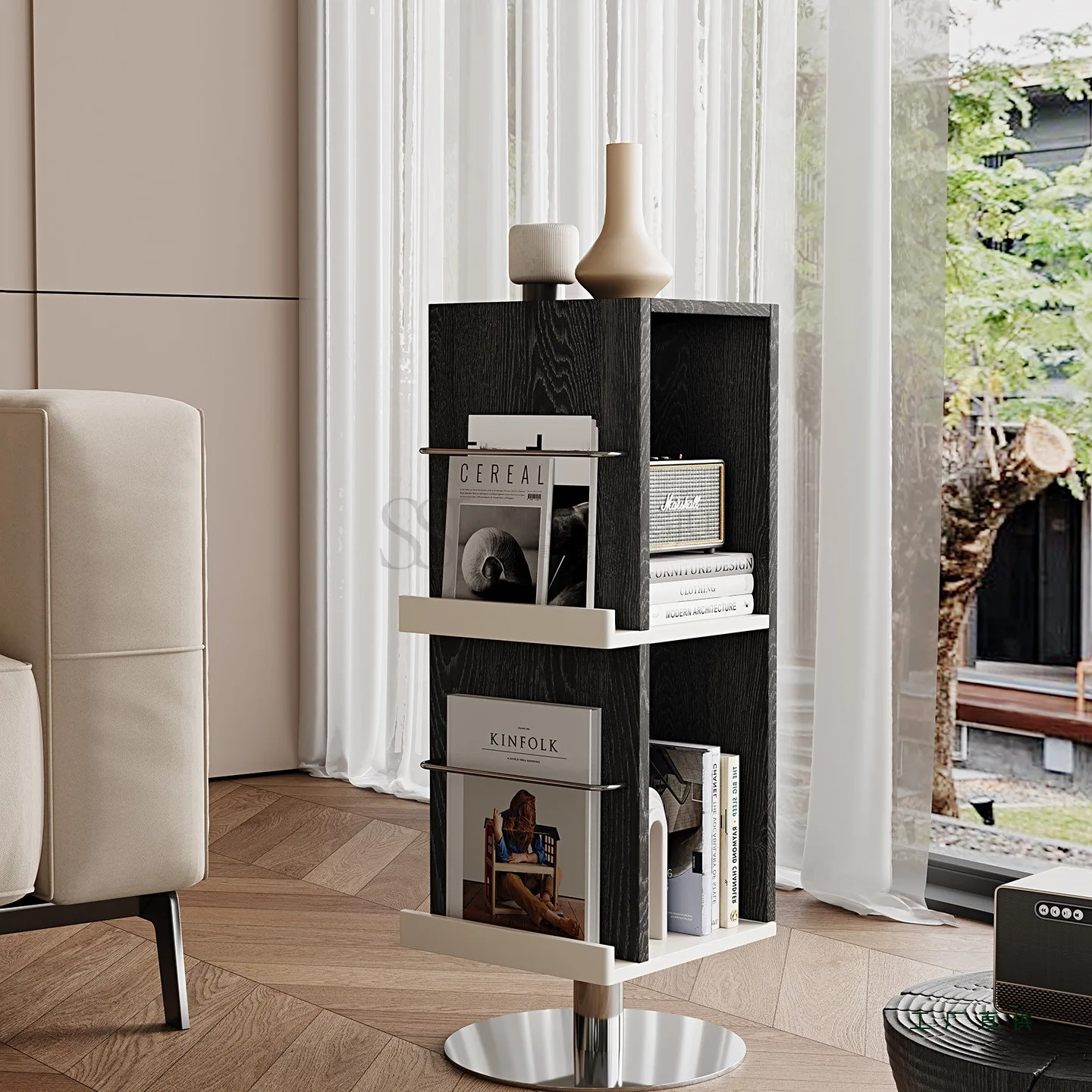 Rotating Bookshelf Low Height Magazine Rack for Office Living Room Floor Standing Storage Shelf for Bedroom Vintage Solid
Rotating Bookshelf Low Height Magazine Rack for Office Living Room Floor Standing Storage Shelf for Bedroom Vintage Solid