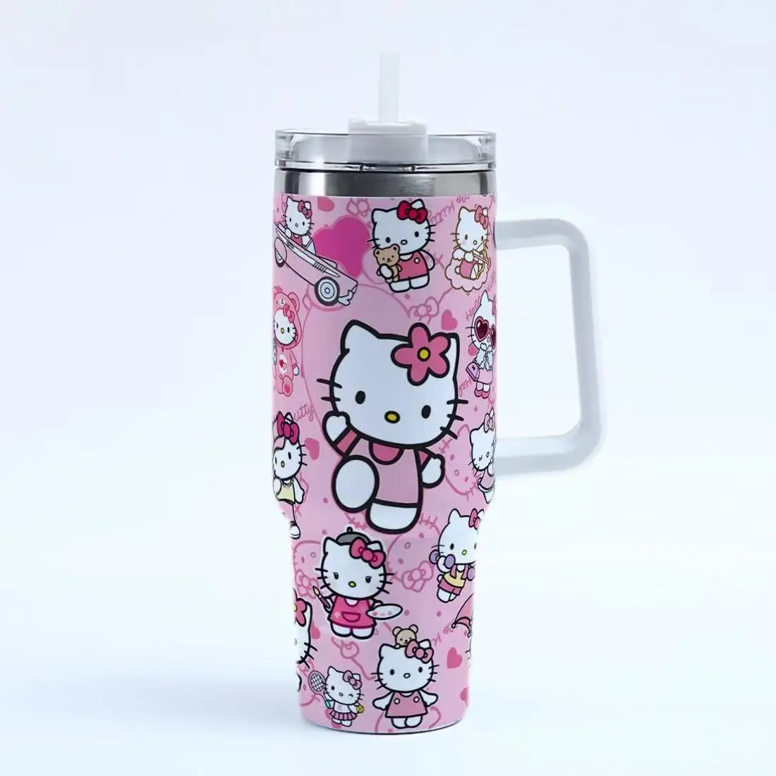 40oz Sanrio Insulated Tumbler Stainless Steel Car Cup With Handle Straw Ice Cold Travel Mug For Women & Fans
40oz Sanrio Insulated Tumbler Stainless Steel Car Cup With Handle Straw Ice Cold Travel Mug For Women & Fans