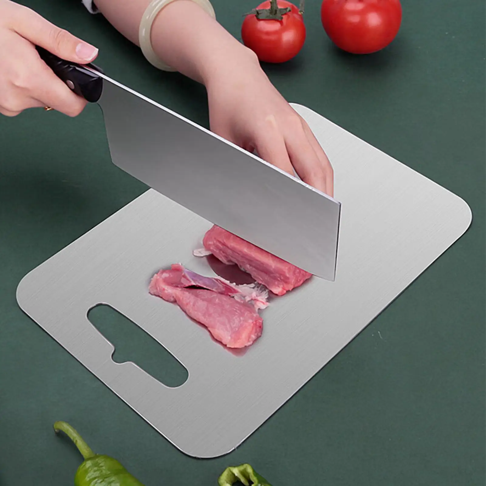 Stainless Steel Cutting Board 3 Pieces Food Grade Non Slip Food Mat Easy Clean Kitchen Cutting Board For Meat Vegetable Bread
Stainless Steel Cutting Board 3 Pieces Food Grade Non Slip Food Mat Easy Clean Kitchen Cutting Board For Meat Vegetable Bread