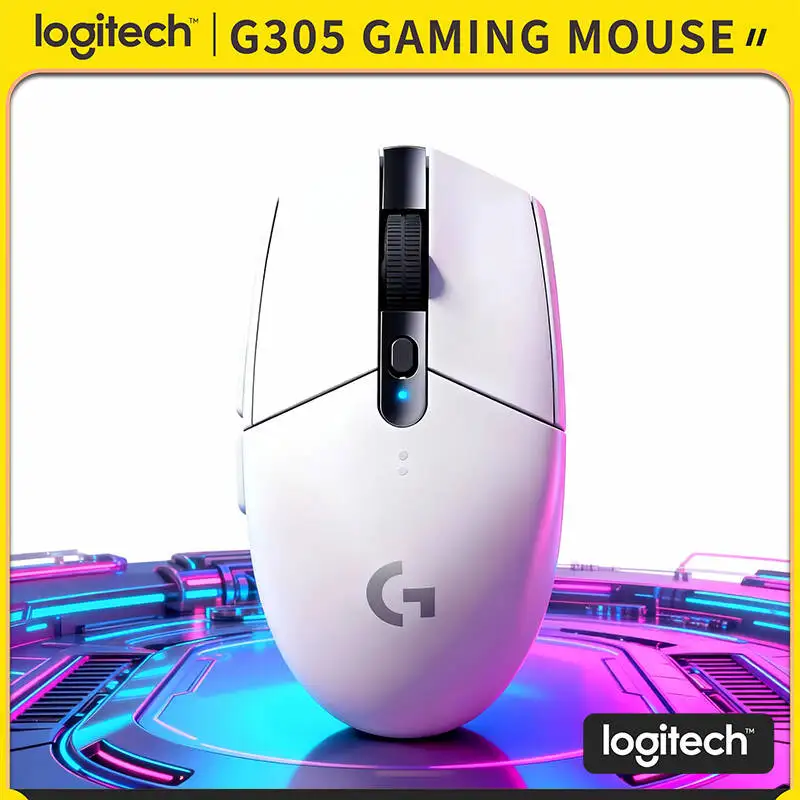 Fast-Tracking Mouse Logitech G305 Wireless 12K DPI 6 Buttons Low Latency LIGHTSPEED for Gaming Gamer