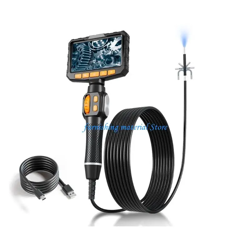 Y5GD Flexible permanent Snake Camera With IP67 Waterproof Tip And Extended Cable For HVAC And Motor Inspection