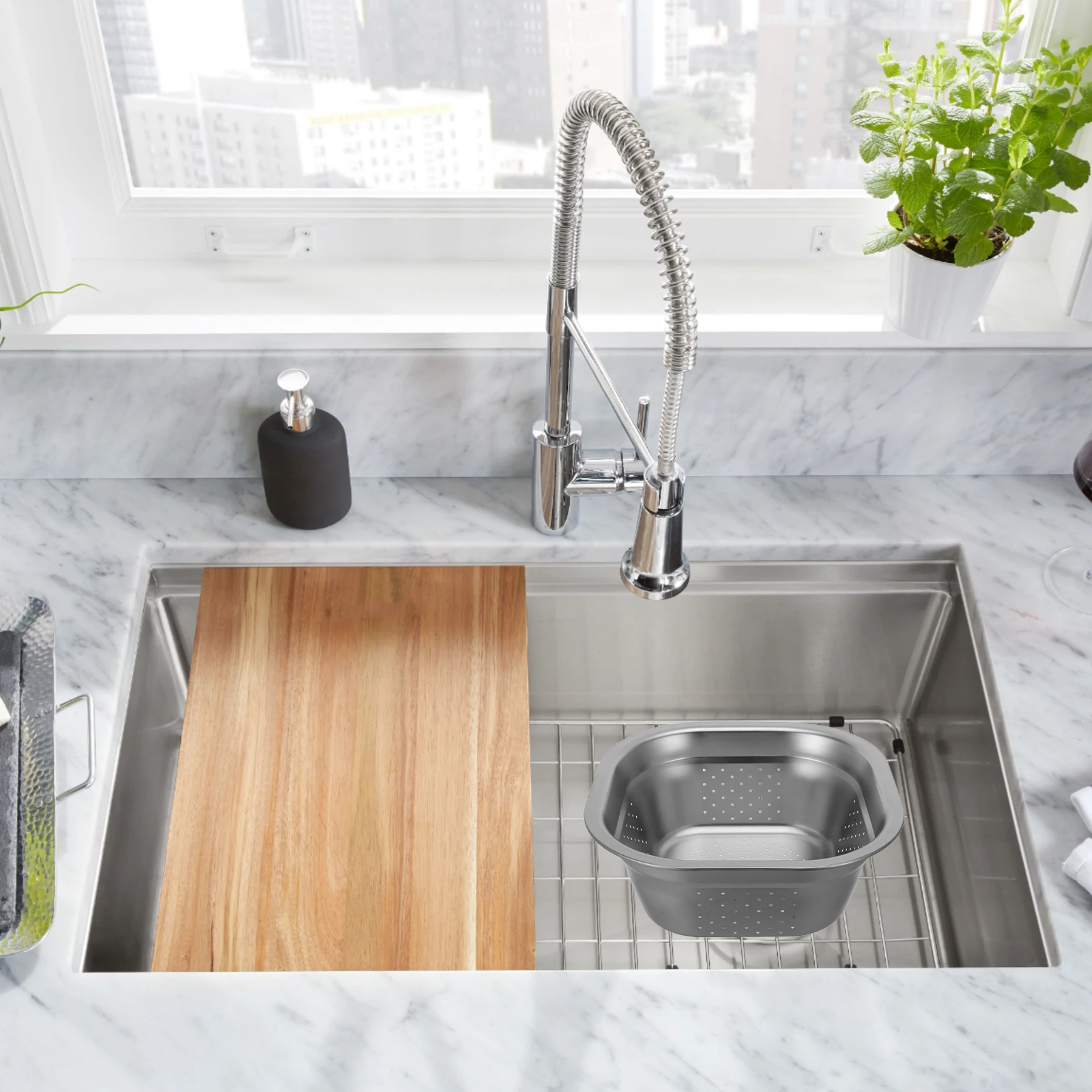 Stainless Steel Vegetable Basin Washing Baskt Leaky Fruit Bowl Colander Kitchen Silver
Stainless Steel Vegetable Basin Washing Baskt Leaky Fruit Bowl Colander Kitchen Silver