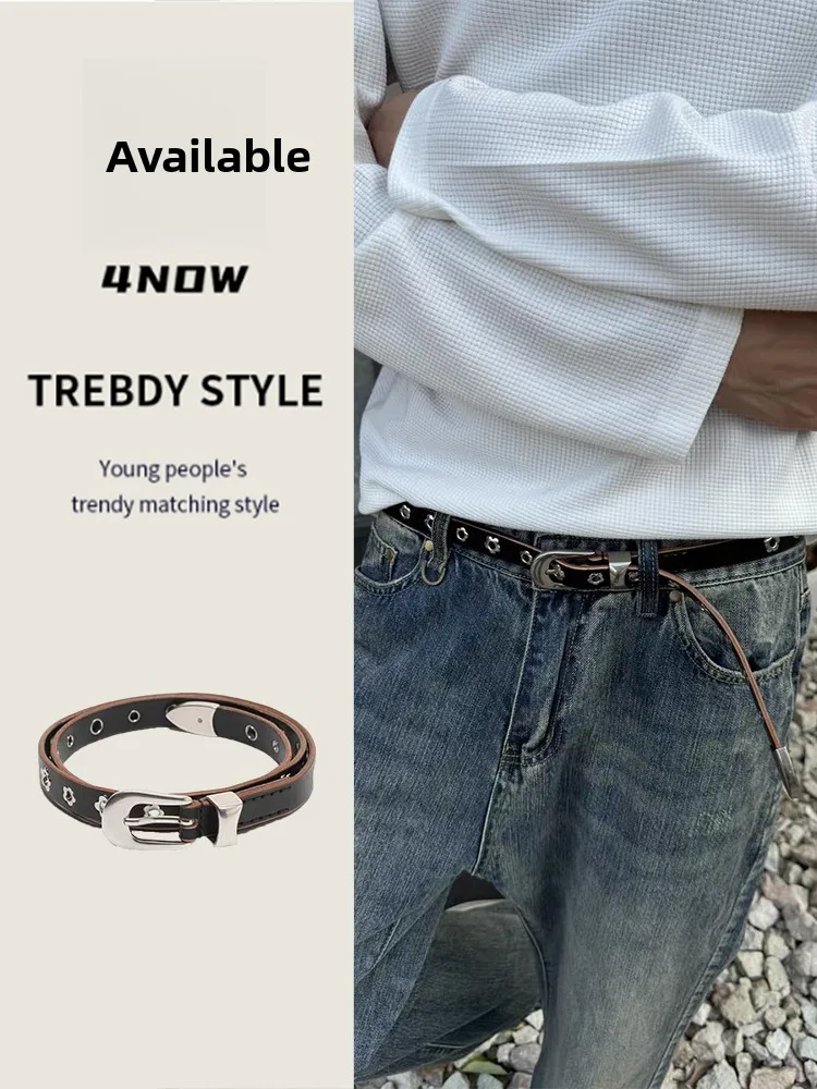 Модный многослойный ремень OurLegacy из воловьей кожи с декоративными отверстиями, универсальный ремень для мужчин и женщин
Модный многослойный ремень OurLegacy из воловьей кожи с декоративными отверстиями, универсальный ремень для мужчин и женщин