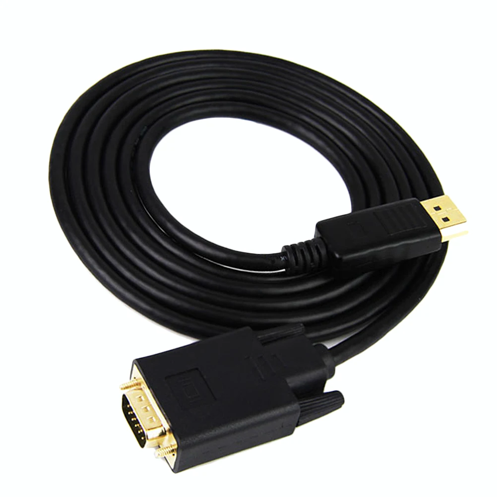 DisplayPort to VGA Adapter Converter Cable to VGA Audio Video Cord Wire Line for Computer Projector Laptop (Black)
DisplayPort to VGA Adapter Converter Cable to VGA Audio Video Cord Wire Line for Computer Projector Laptop (Black)