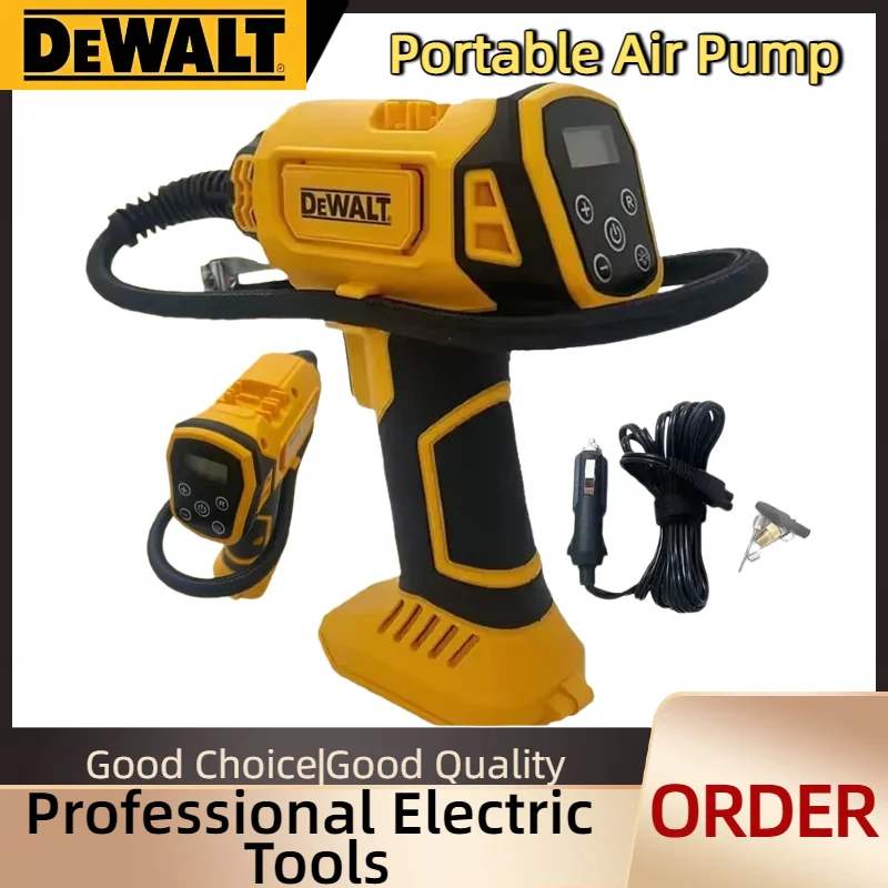 Dewalt Handheld Electric Tire Inflator Rechargeable Cordless Air Compressor Pump Built-in Digital Pressure Gauge
Dewalt Handheld Electric Tire Inflator Rechargeable Cordless Air Compressor Pump Built-in Digital Pressure Gauge