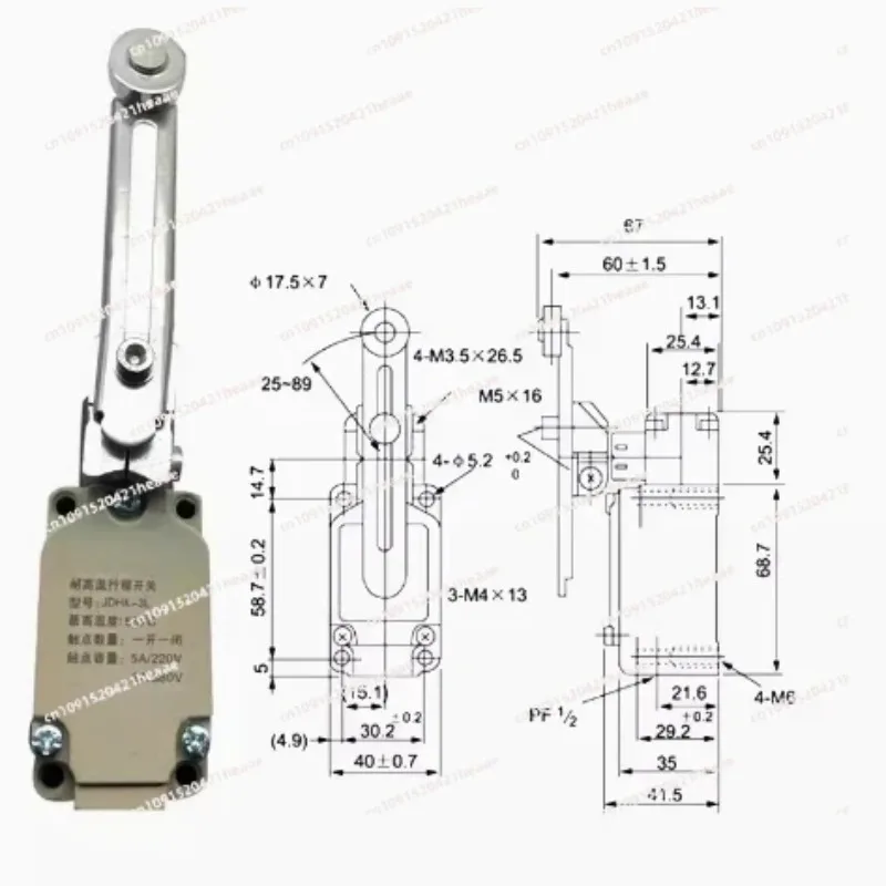 Suitable for high-temperature resistant travel switch J-2L K-2G -3L
Suitable for high-temperature resistant travel switch J-2L K-2G -3L