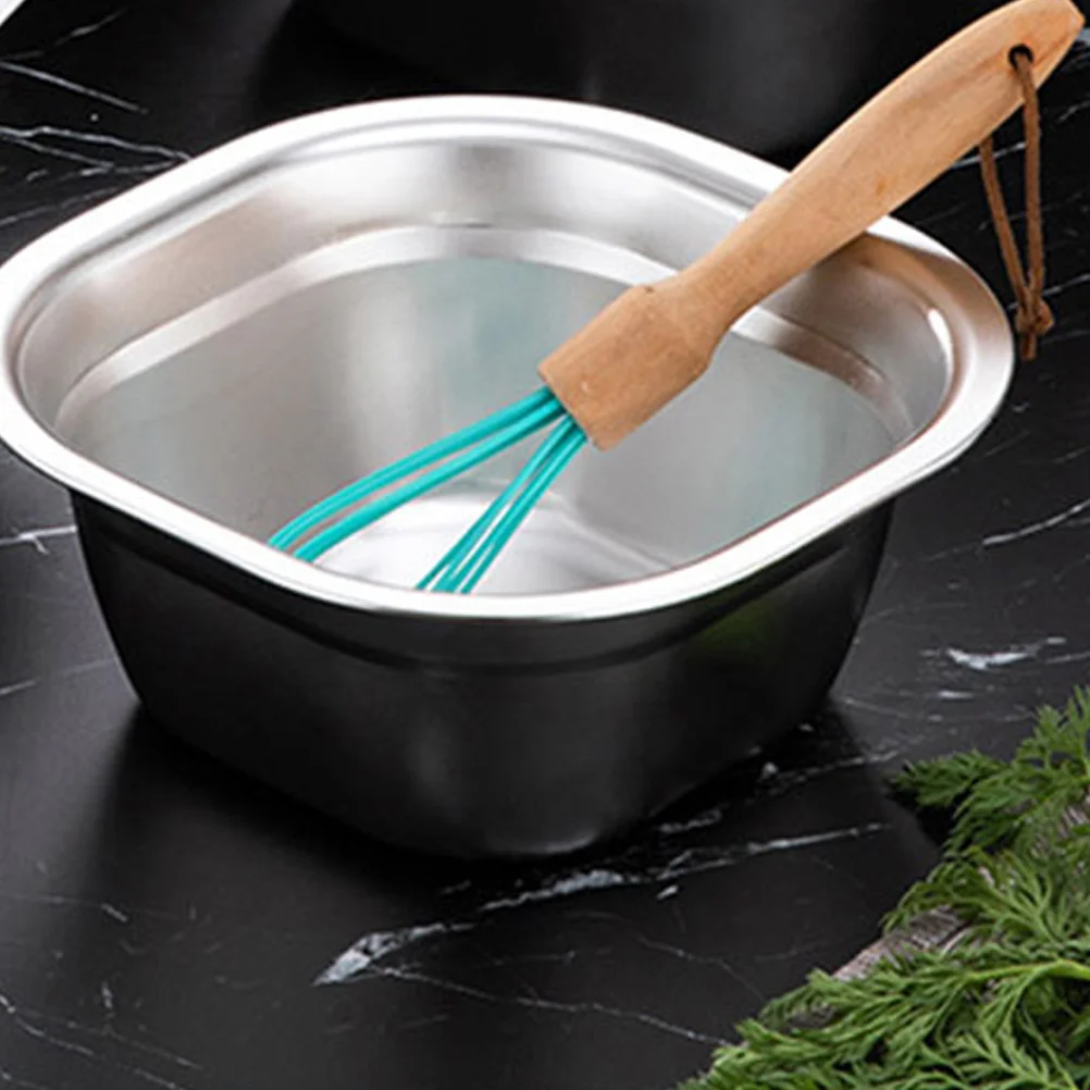 Stainless Steel Square Basin Thick Vegetable Washing Bowl Flat Bottom Kitchen Accessory Household Storage Container
Stainless Steel Square Basin Thick Vegetable Washing Bowl Flat Bottom Kitchen Accessory Household Storage Container