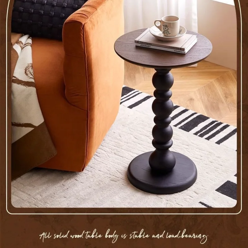 French Retro Solid Wood Coffee Table Round American Tea Table Household Sofa Side Table Small Apartment Bedside Living Room Mesa
French Retro Solid Wood Coffee Table Round American Tea Table Household Sofa Side Table Small Apartment Bedside Living Room Mesa