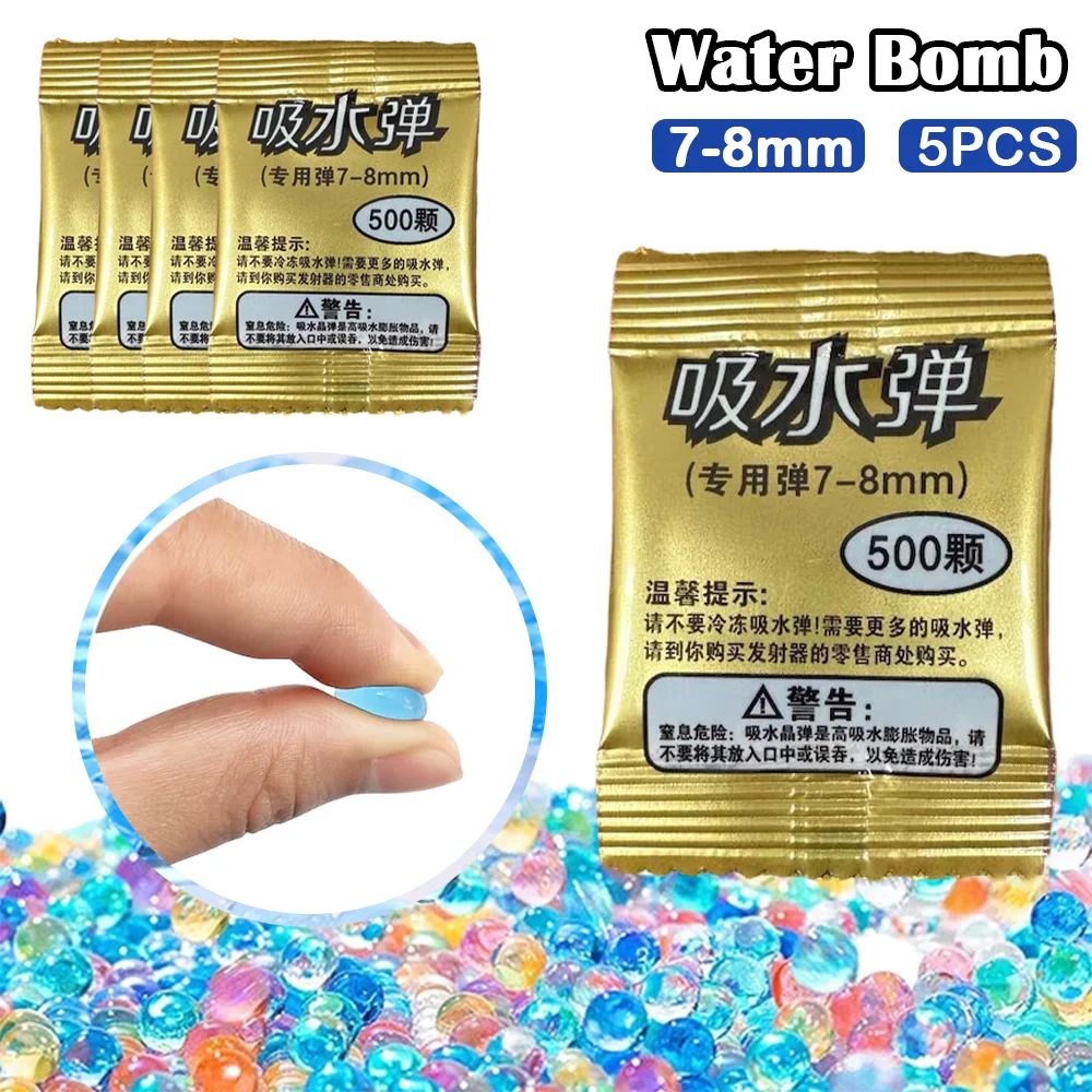 5PCS 7-8MM Water Bomb Pellets Toy Gun Ammo High Absorbency Pellets Non-Toxic Water Bullets for Kids Toys Soft Plastic Ammo
5PCS 7-8MM Water Bomb Pellets Toy Gun Ammo High Absorbency Pellets Non-Toxic Water Bullets for Kids Toys Soft Plastic Ammo