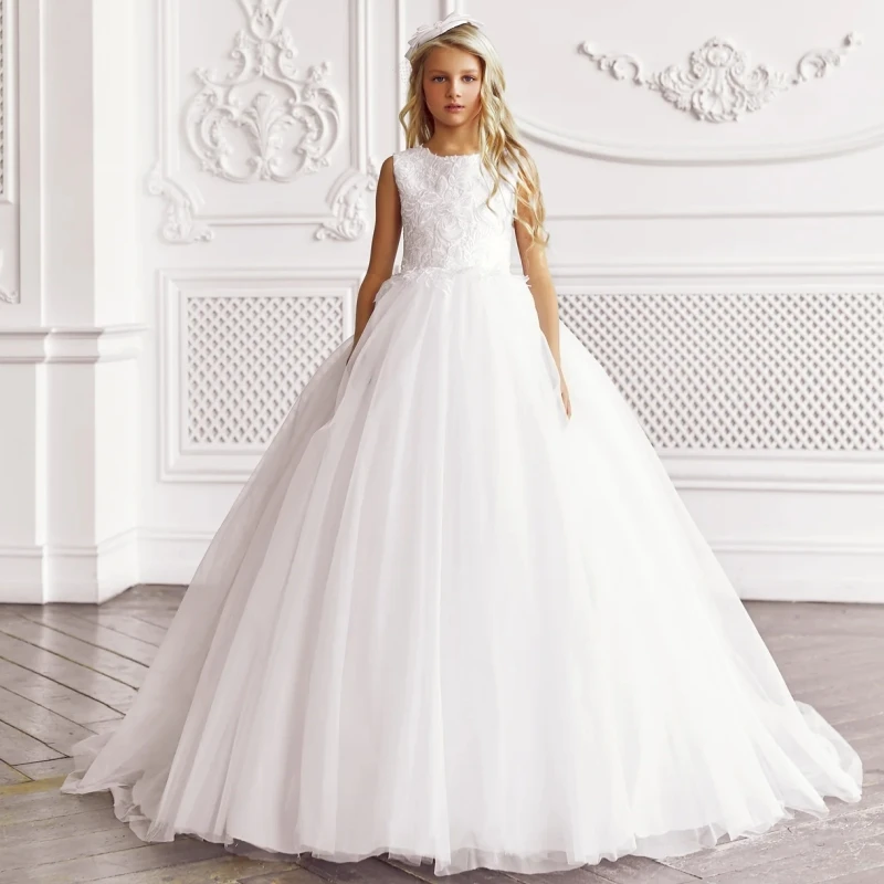 Snvdzo Customized Flower Girl Dresses Tulle Embroidery Appliques Sleeveless Wedding Birthday Party Prom Banquet Princess Gown
Snvdzo Customized Flower Girl Dresses Tulle Embroidery Appliques Sleeveless Wedding Birthday Party Prom Banquet Princess Gown