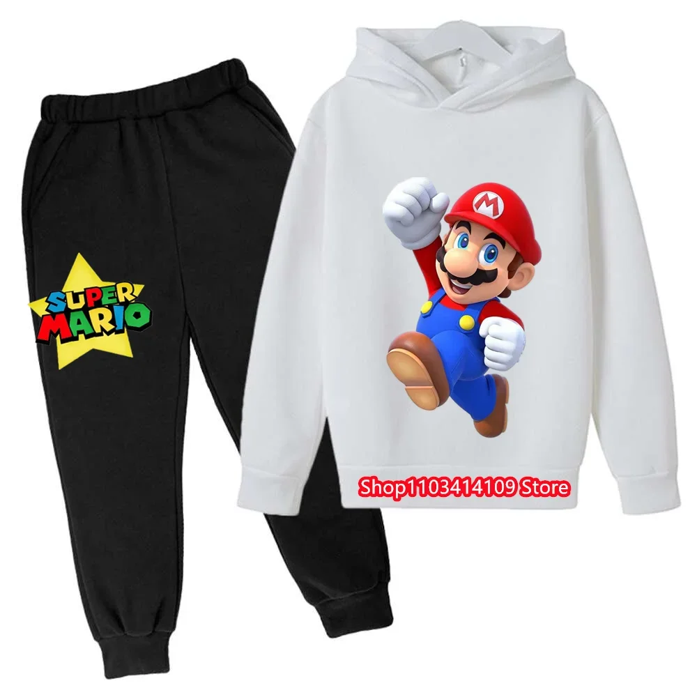 Baby Boys Clothes Super Marios bros Hoodie Sets Kids Spring Autumn Girls Casual Hoodies+Pants 2pcs Set For Children Boys Suit
Baby Boys Clothes Super Marios bros Hoodie Sets Kids Spring Autumn Girls Casual Hoodies+Pants 2pcs Set For Children Boys Suit