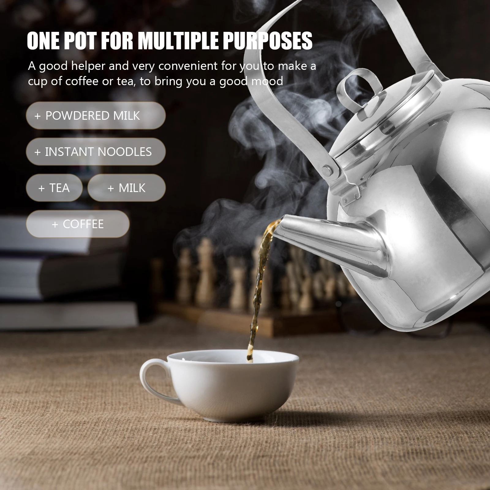 Stainless Steel Flat Bottom Kettle Stovetop Teapot Coffee Home Supplies Wear Resistant Water Kettle Stainless Steel Kitchen
Stainless Steel Flat Bottom Kettle Stovetop Teapot Coffee Home Supplies Wear Resistant Water Kettle Stainless Steel Kitchen