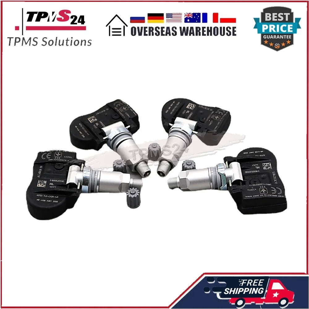 433MHz TPMS TIRE PRESSURE SENSOR 42753-TL0-G52 42753-TL0-G53 FOR Honda Accord Accord Crosstour Crosstour Jazz Jazz IV Qoros 3
433MHz TPMS TIRE PRESSURE SENSOR 42753-TL0-G52 42753-TL0-G53 FOR Honda Accord Accord Crosstour Crosstour Jazz Jazz IV Qoros 3