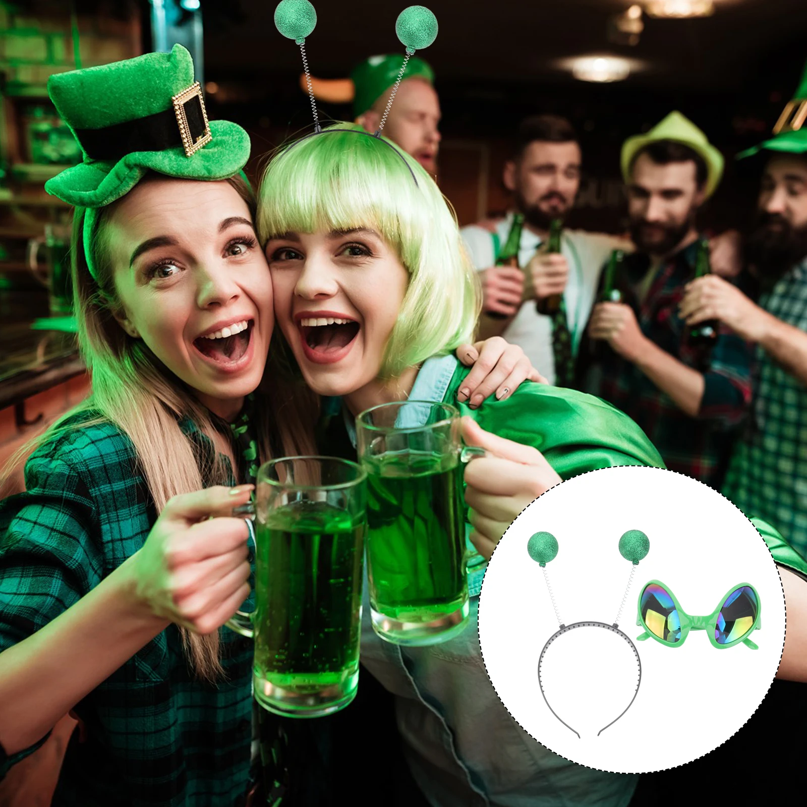 6 Pcs Funny Glasses Hair Hoops Green Alien Saucer Man Headdress Festival Accessories Costume Party Photo Props
6 Pcs Funny Glasses Hair Hoops Green Alien Saucer Man Headdress Festival Accessories Costume Party Photo Props