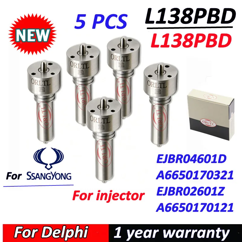5PCS L138PBD L138PRD Common Rail Injector Nozzle For SSANGYONG REXTON/Kyron Rodius EJBR02601Z EJBR04601D A6650170121 6650170321
5PCS L138PBD L138PRD Common Rail Injector Nozzle For SSANGYONG REXTON/Kyron Rodius EJBR02601Z EJBR04601D A6650170121 6650170321