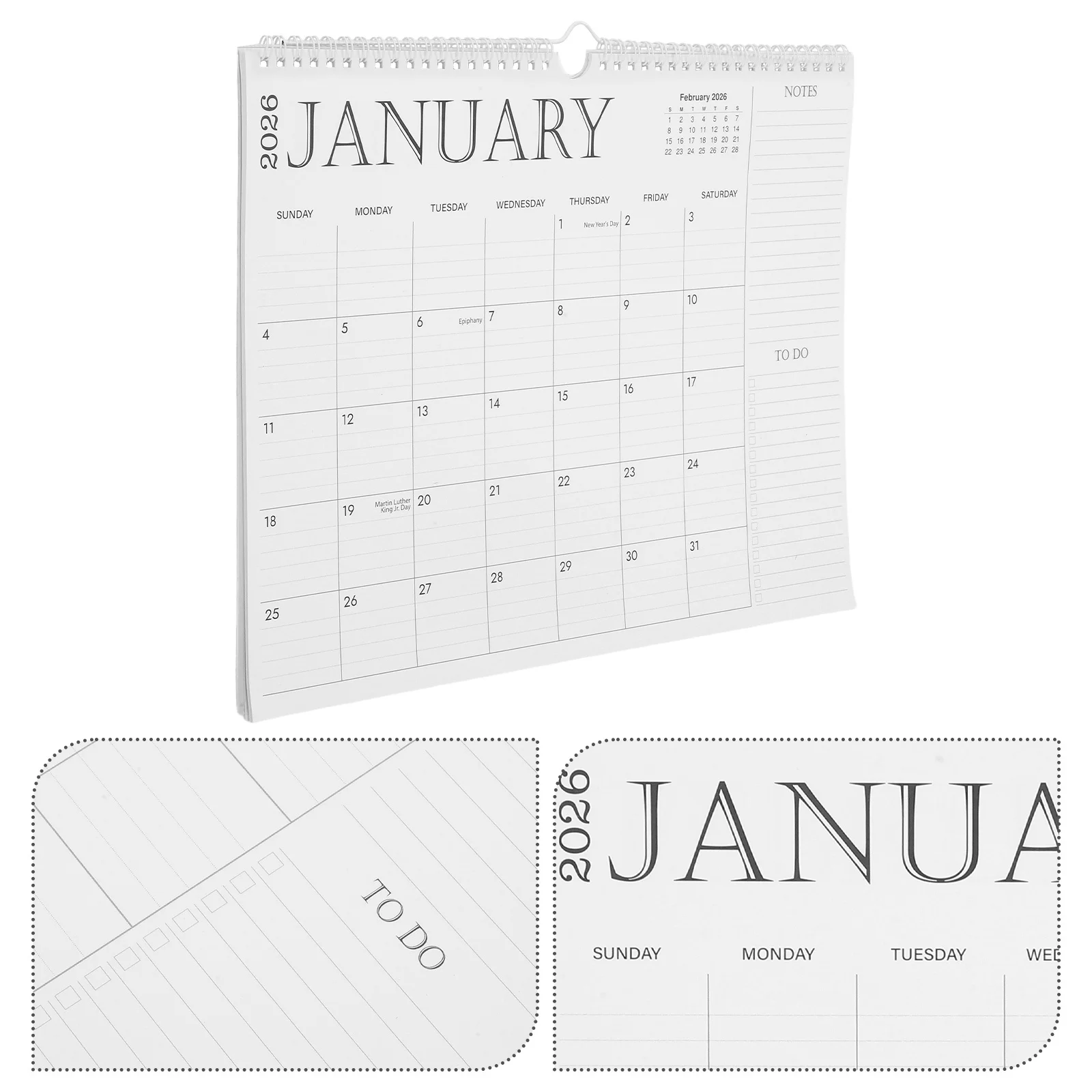 18-Month 2026 Wall Calendar Large Monthly Planner Spiral Binding Twin Wire Hook Holiday Dates Family Scheduling Home Office
18-Month 2026 Wall Calendar Large Monthly Planner Spiral Binding Twin Wire Hook Holiday Dates Family Scheduling Home Office