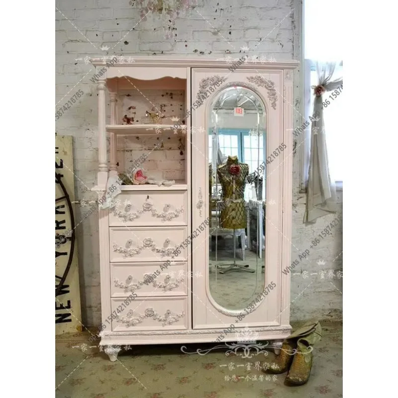 X5 American Country Solid Wood Wardrobe French Retro Old Solid Wood Carving Flower Locker Storage Cabinet Children's Cabinet Can
X5 American Country Solid Wood Wardrobe French Retro Old Solid Wood Carving Flower Locker Storage Cabinet Children's Cabinet Can