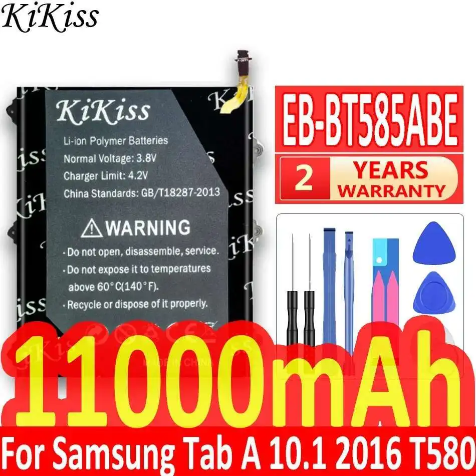 11000Mah Good Low-Temperature Performance For Samsung Galaxy Tab A 10.1 2016 T580 T585 T580N T585N Tablet Battery EB-BT585ABE
11000Mah Good Low-Temperature Performance For Samsung Galaxy Tab A 10.1 2016 T580 T585 T580N T585N Tablet Battery EB-BT585ABE