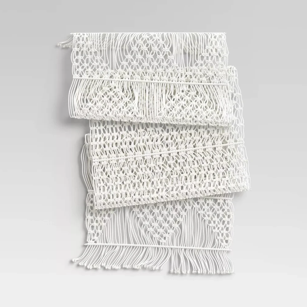 Cotton Macrame Dining Table Runner,White Boho Dresser Runners 72 or 108 Inches Long,Rustic Lace Coffee Table Decor for Farmhouse
Cotton Macrame Dining Table Runner,White Boho Dresser Runners 72 or 108 Inches Long,Rustic Lace Coffee Table Decor for Farmhouse