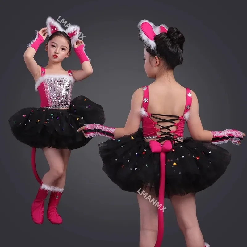 Preschool Cat Dance Performance Costume Love Dancing Monster Dance Performance Costume Children's Jazz Cat Animal Costume
Preschool Cat Dance Performance Costume Love Dancing Monster Dance Performance Costume Children's Jazz Cat Animal Costume