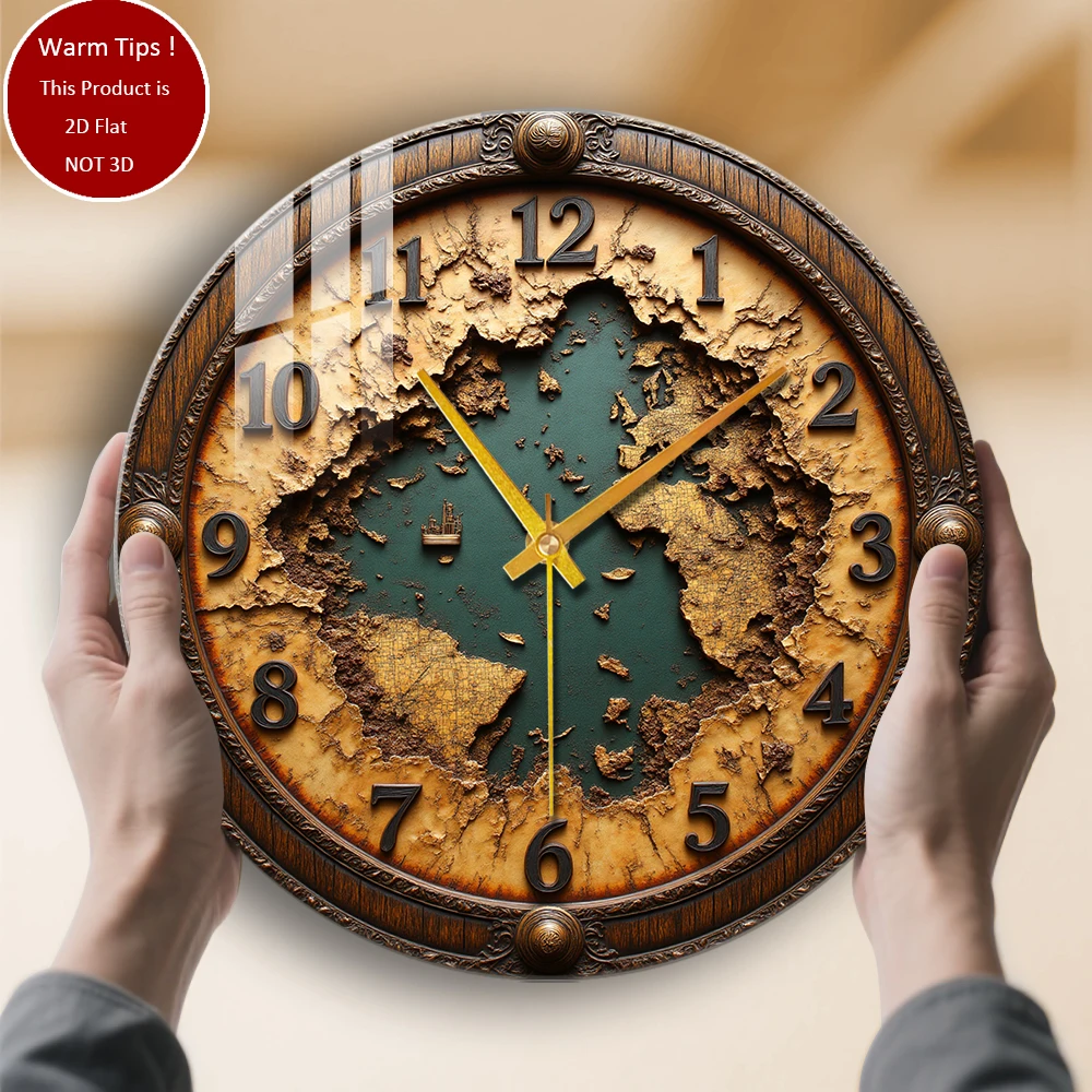 Настенные часы из закаленного стекла, винтажные часы, карта мира, подходящие для настенного декора или настольного дисплея в любом месте
Настенные часы из закаленного стекла, винтажные часы, карта мира, подходящие для настенного декора или настольного дисплея в любом месте