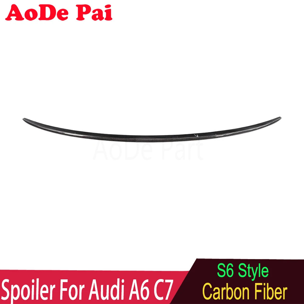 Carbon Fiber Rear Boot Trunk Wing Spoiler Ducktail Lid For Audi A6 C7 C7.5 2012-2018
Carbon Fiber Rear Boot Trunk Wing Spoiler Ducktail Lid For Audi A6 C7 C7.5 2012-2018