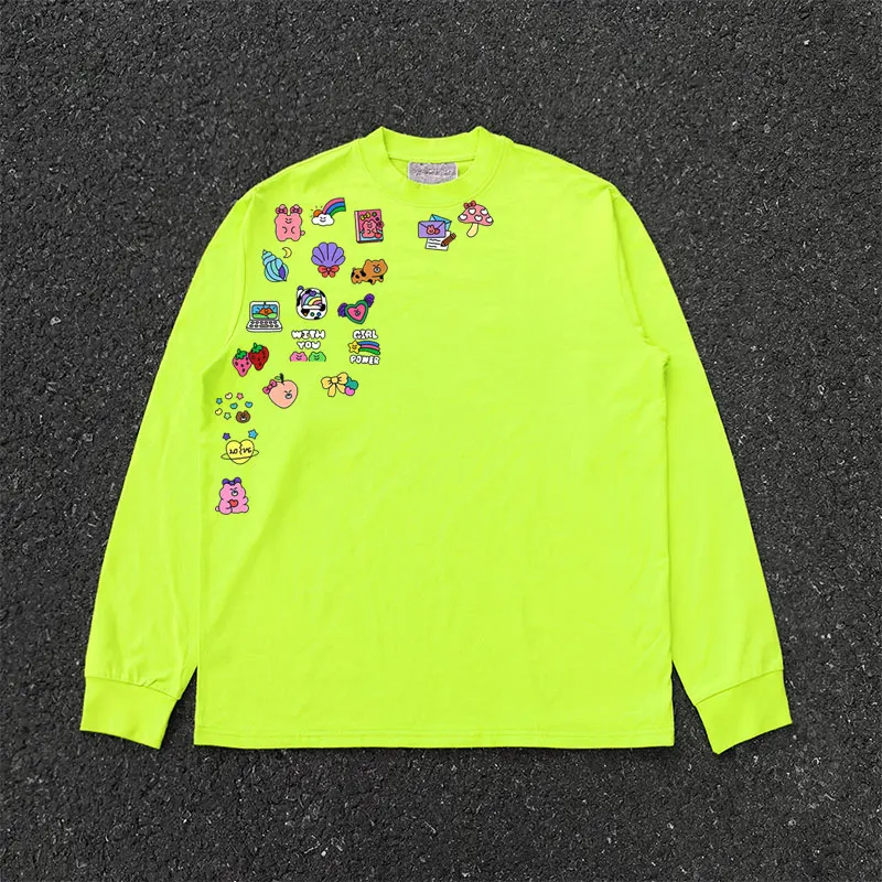 New 2025 Long Sleeve Early Autumn Chic Top High-End Sensation Bright Visual Cute Couple T-Shirt Cartoon Retro Spotted Head Sp...
New 2025 Long Sleeve Early Autumn Chic Top High-End Sensation Bright Visual Cute Couple T-Shirt Cartoon Retro Spotted Head Sp...