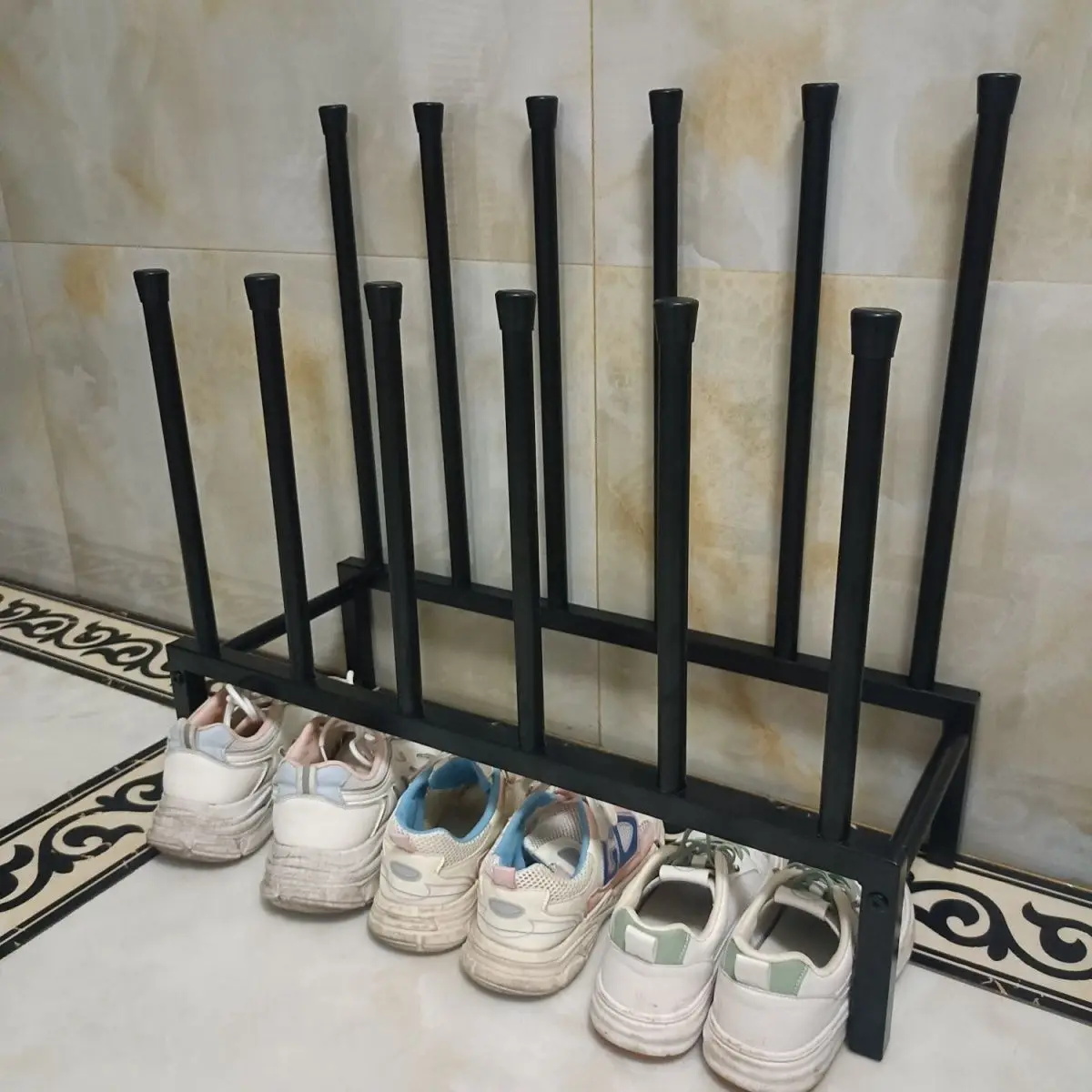 Free Standing Shoe Racks 3Tier Boot Rack Black Metal Storage Organizer for Tall Boots Sneakers Organizer Multiuse Shoe Rack
Free Standing Shoe Racks 3Tier Boot Rack Black Metal Storage Organizer for Tall Boots Sneakers Organizer Multiuse Shoe Rack