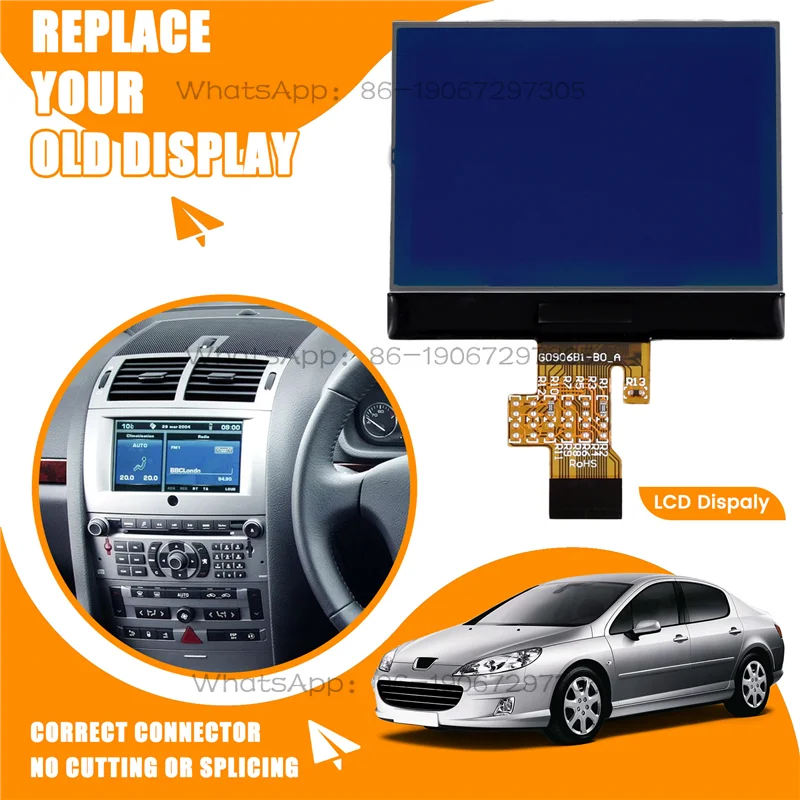 Display Replacement Screen for 407 for The Instrument Cluster Gauge Interior Accessories A2C53010609-G-A87Q
Display Replacement Screen for 407 for The Instrument Cluster Gauge Interior Accessories A2C53010609-G-A87Q