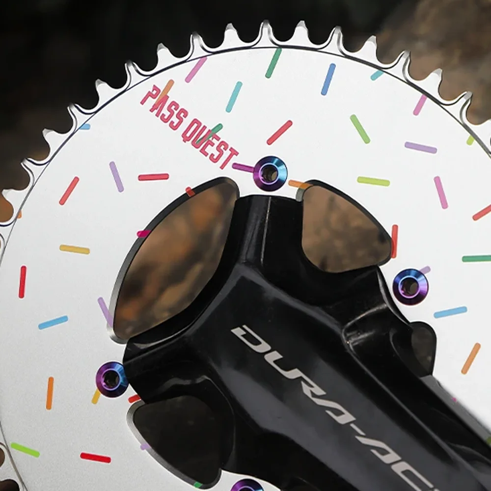 PASS QUEST Carbon Fiber Chainring Road Bike Narrow Wide Tooth Design Colorful Custom
PASS QUEST Carbon Fiber Chainring Road Bike Narrow Wide Tooth Design Colorful Custom