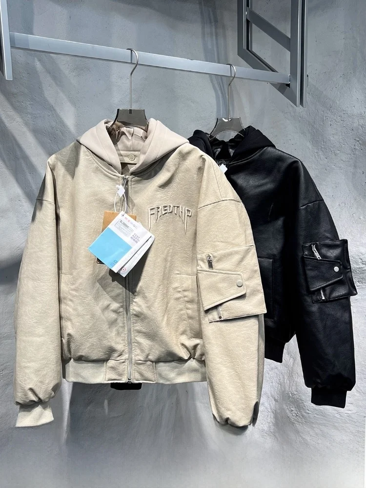 Eco-Friendly Heavyweight Men's down Jaet Loose Fit Du down Filling PU Leather Litchi Pattern Warm Thi Winter Coat
Eco-Friendly Heavyweight Men's down Jaet Loose Fit Du down Filling PU Leather Litchi Pattern Warm Thi Winter Coat