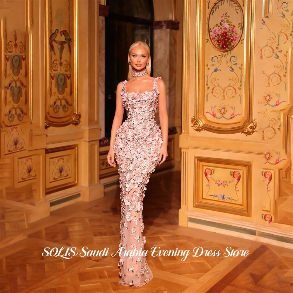 Вечернее платье SOLIS розового цвета с квадратным вырезом и тонкими бретелями, формальное платье-труба, вечерние платья с 3D цветочным декором, выпускные платья на заказ
Вечернее платье SOLIS розового цвета с квадратным вырезом и тонкими бретелями, формальное платье-труба, вечерние платья с 3D цветочным декором, выпускные платья на заказ
