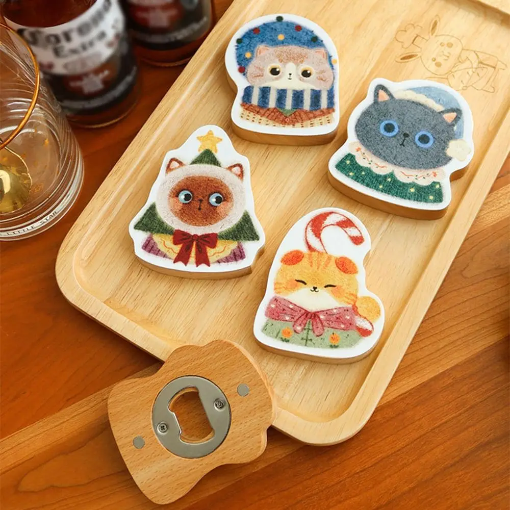 Creative Cat Shaped Bottle Opener Cute Portable Cartoon Beer Bottle Openers Magnetic Solid Wood Wine Opening Tool Bar Tools
Creative Cat Shaped Bottle Opener Cute Portable Cartoon Beer Bottle Openers Magnetic Solid Wood Wine Opening Tool Bar Tools