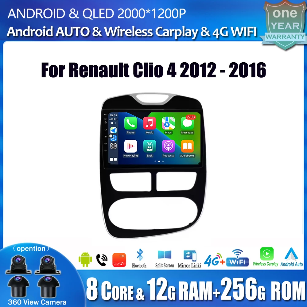 For Renault Clio 4 2012 - 2016 10'' Carplay Car Radio Multimedia Video Player Android Auto 4G WIFI GPS Navigation DSP stereo BT
For Renault Clio 4 2012 - 2016 10'' Carplay Car Radio Multimedia Video Player Android Auto 4G WIFI GPS Navigation DSP stereo BT